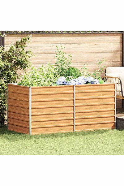 vidaxl Strat inaltat de gradina Maro deschis 160 x 80 x 77 cm