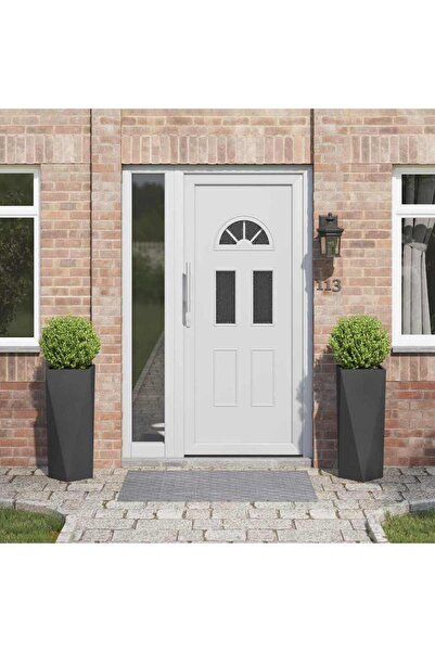 vidaxl Jardiniera 2 pcs Negru 30 x 30 x 75 cm Otel