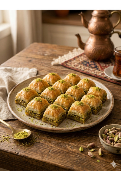 Manisa Mesirhane Ev Yapımı Cevizli Kuru Baklava 1 KG - Şerbetsiz
