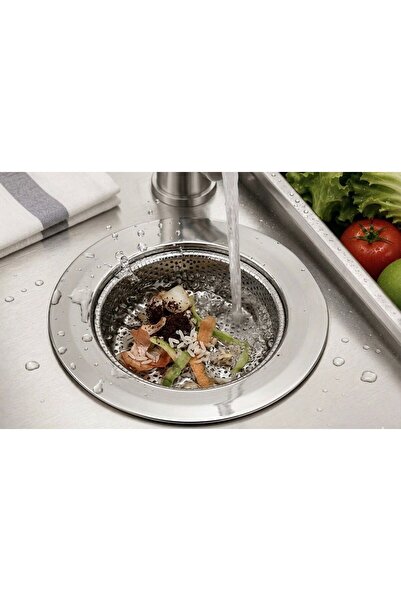 Senz PASLANMAZ ÇELİK LAVABO SÜZGEÇİ , ÇAP 11 CM SÜZGEÇ 7 CM
