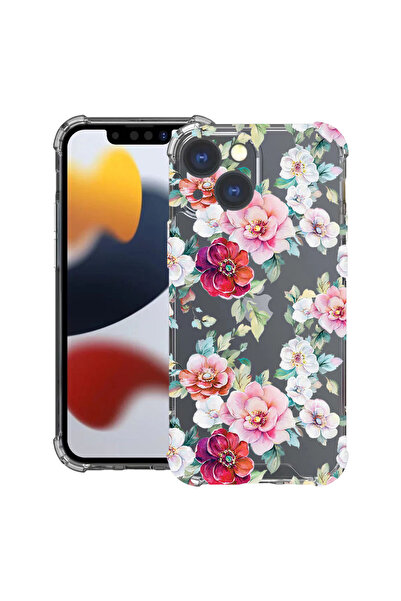 bestcase Husă Antișoc pentru Apple iPhone 15, Floral - Model cu camelii, 1668...