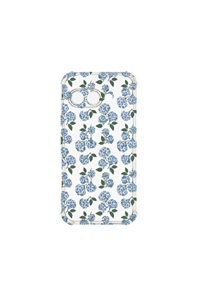bestcase Противоударен калъф за Google Pixel 9a, Флорален - Десен с хортензии...
