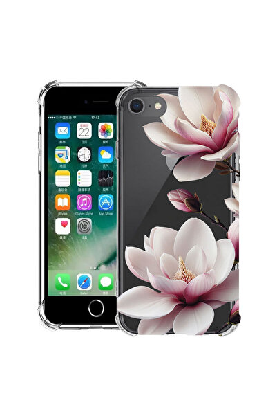 bestcase Противоударен калъф за Apple iPhone SE 3 / SE 2 / 8 / 7, Флорален - ...