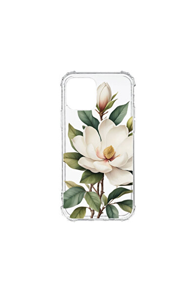 bestcase Husă Antișoc pentru Apple iPhone 11, Florală - Magnolie Albă, 754401...