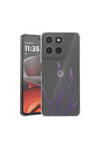 bestcase Husă Antișoc pentru Motorola Edge 50 Fusion, Floral - Minimalist Lev...