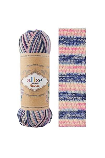 Alize Superwash Artsisan El Örgü İpi -9004- %75 Yün %25Polyamid 100gr-420metre