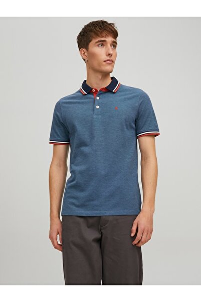 Jack & Jones Jack Jones Ανδρικό Πόλο 12136668 Μπλε