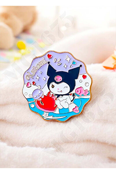 Kuromi Emaye Broşu