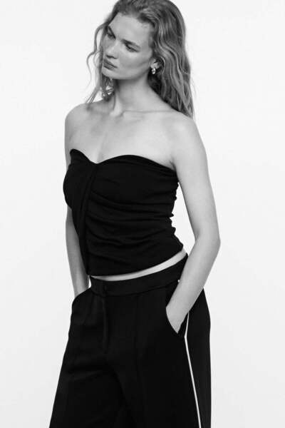 H&M Draped interlock bandeau top