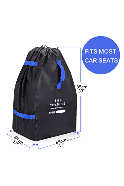 Choice black Car Seat Bag Backpack for Air Travel Universal Infant Carseat St...