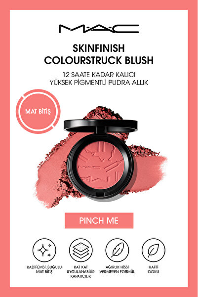 M.A.C Skinfinish Colourstruck Blush 12 Saate Kadar Kalıcı, Yüksek Pigmentli P...