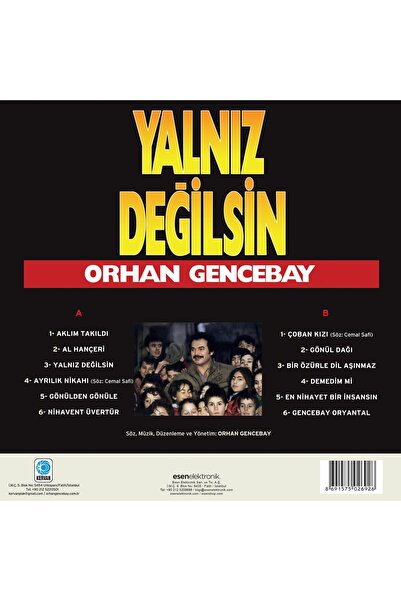 KervanPlak Orhan Gencebay - Yalnız Değilsin (Plak)