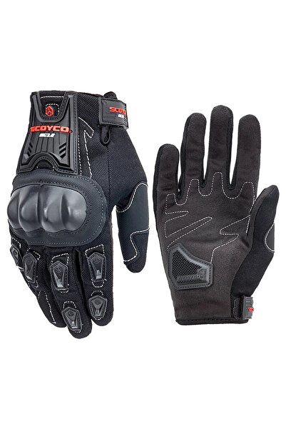 kuzey motor Mc12T Summer Gloves Black (Most Certified)