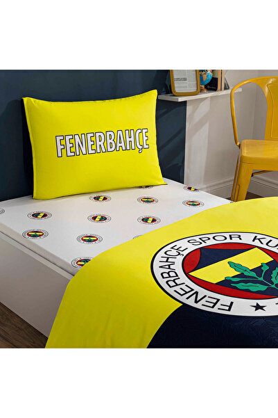 Taç Lisanslı Fenerbahçe Efsane Pamuk Tek Kişilik Nevresim Takımı