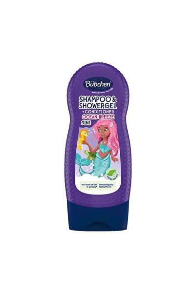 Bübchen Ocean Breeze 3’ü 1 Arada Çocuk Şampuanı, Duş Jeli ve Saç Kremi 230 ML