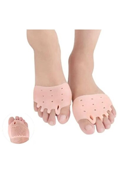 Brediawro Delikli Silikon Ön Ayak Pedi 5 Parmak Ayırıcılı Topuklu Ayakkabı Ko...