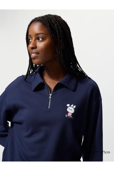 Uniqlo x Pop Mart "LABUBU - We are the Monsters" Yarım Fermuar Sweatshirt