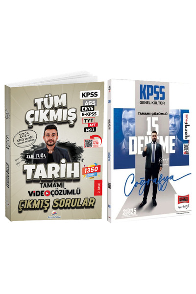 Dizgi Kitap Zeki Tuğa 2026 KPSS Tarih Tamamı Çözümlü Çıkmış Sorular+Coğrafya ...