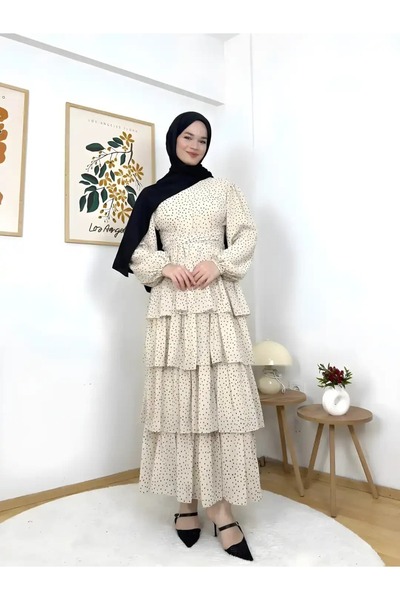ARZU SEMA Asniro Polka Dot Dress
