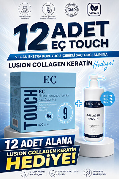 emrah çalışkan EÇ TOUCH VEGAN AÇICI 12 ADET / 1 LİTRE LUSION COLLEGEN KERATİN...