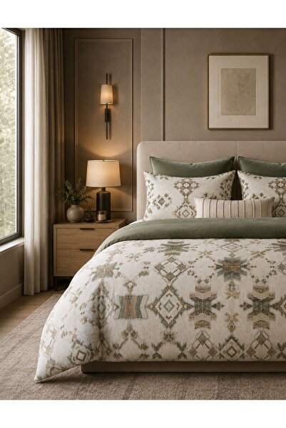 Sheri Home Lastikli Çarşaflı Nevresim Takımı Çift Kişilik Premium CottonETAMİNMODEL 88s