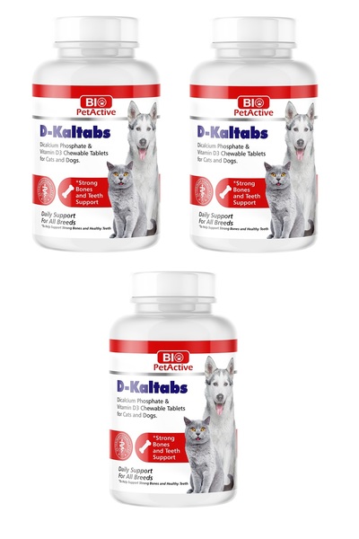 Bio PetActive D-Kaltabs Kedi ve Köpekler için 84 Adet Kalsiyum Tablet 126 Gr....
