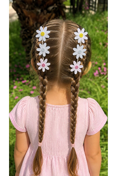 Toka Perisi Papatya 6’lı Çocuk Toka Seti (3 cm mini Klips toka)