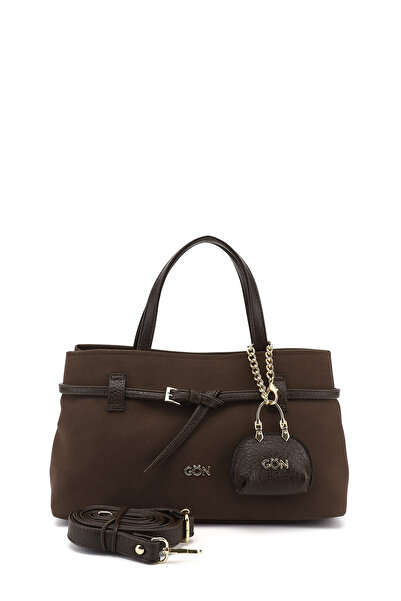 GÖNDERİ(R) Women's Brown Suede Hand and Shoulder Bag