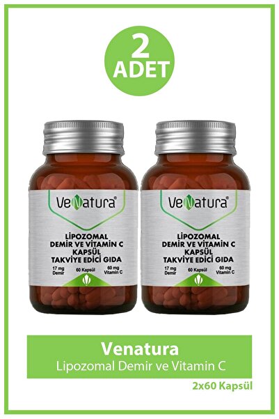 VeNatura Lipozomal Demir ve Vitamin C 60 Kapsül 2 Adet