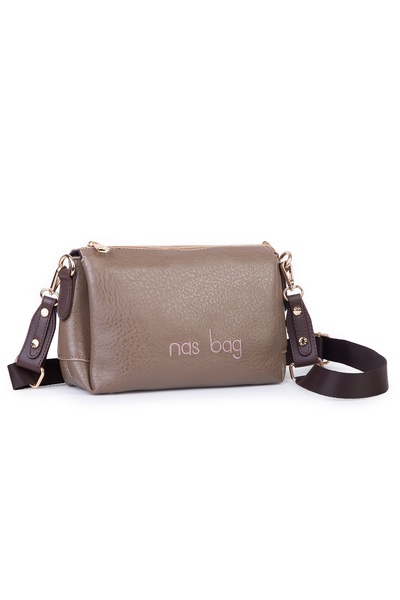 Nas Bag Три отделения отвътре, Пощальонска чанта, Дамска чанта (Ширина: 25 x ...
