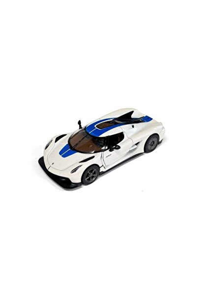 Noname Macheta auto metalica Kinsmart Koenigsegg Jesko Absolut Alb, Scara...