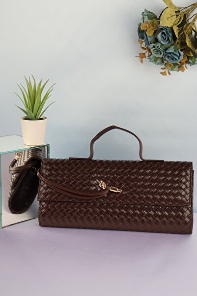 weem bag إيليسارا EB0427 |   حقيبة يد أنيقة محبوكة ومزودة بقفل