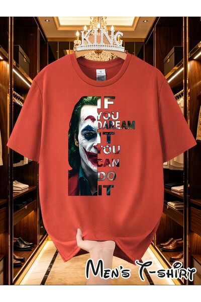 H&GHAMLEGİYİM Printed Oversized Unisex Women's Crewneck T-Shirt