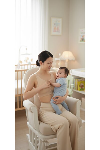 Ankaboss Breastfeeding Bra Front Snap Laser Cut Seamless Wide Strap Comfortab...