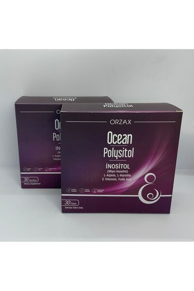 Orzax أوشن بوليسيتول إينوسيتول 30 كيس مكمل غذائي 2 قطعة