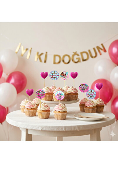 Ays Bridal LOL BEBEK temalı cupcake kürdanı