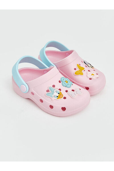 LC Waikiki Lcw Steps Pink Minnie Mouse Printed Baby Girl Beach Sandals from C...