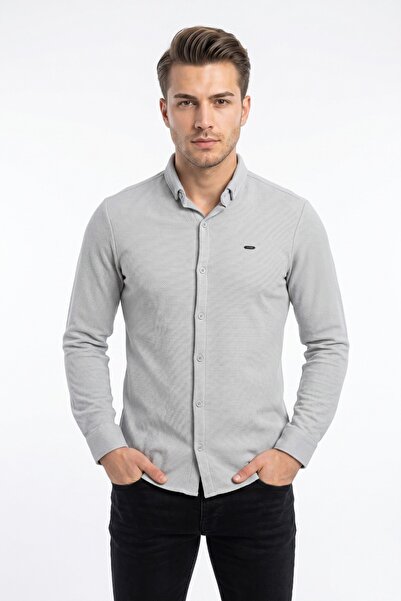 FOTERMAN Men's Sport Slim Fit Long Sleeve Shirt Bgl-St05439