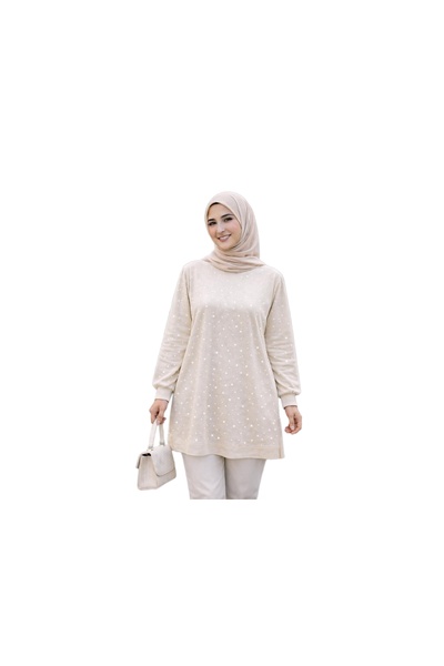 ROSE DAWSON Crystal Fabric Stone Decorated Two-Strap Tunic