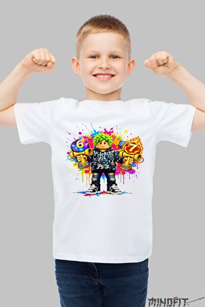 GILDAN Tricou Roblox Kendama Model Energie Colorata