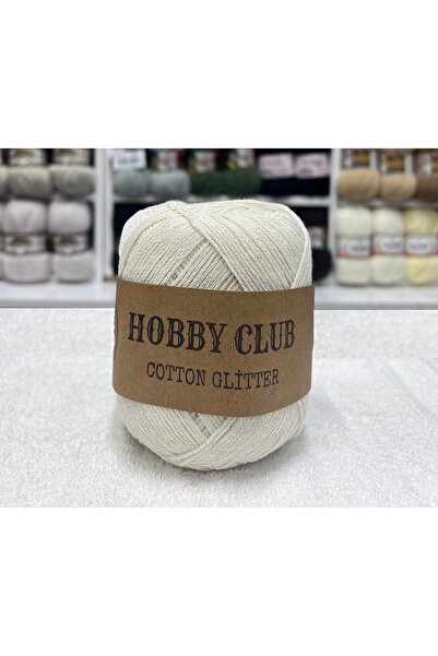 hobby club COTTON GLITTER BANDANA Simli Pamuklu El Örgü İpliği 100 Gr RENK : ...