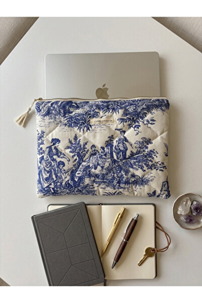 lumi Studio Mavi Fransız Köylüleri Laptop-Macbook-Tablet Kılıfı-Çantası 11-13...