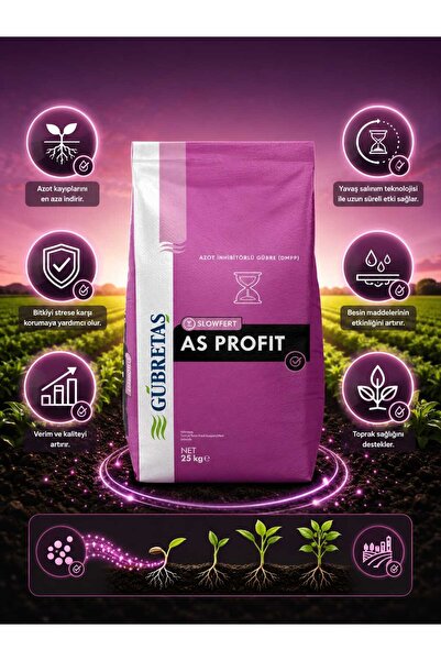 GÜBRETAŞ As Profit 25 Kg (Yavaş Salınımlı Amonyum Sülfat)