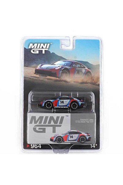 mini gt BL 964 minigt Porsche 911 Dakar Ice Grey Rally 1978 1/64 Model Araba