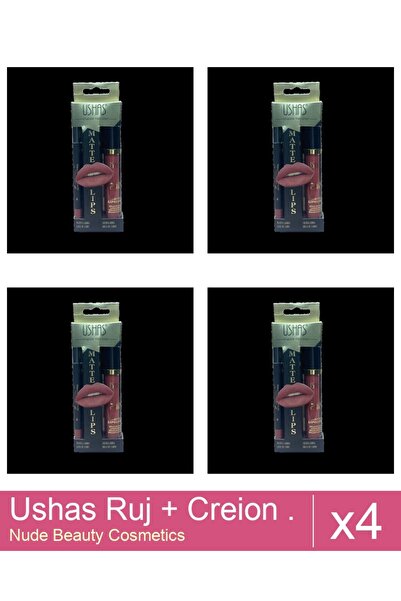 Makeup Set 4x Ushas Lipstick + Pencil. No. 18
