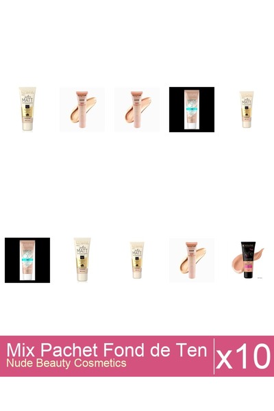 Makeup Set Mix 10 produse Fond De Ten: Eveline CCC Magical,53 ( medium beige ...