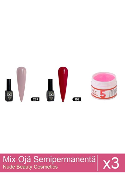 Makeup Set Mix 3 produse Nail Oja: Oja semipermanenta BLACK ELITE, Global Fas...