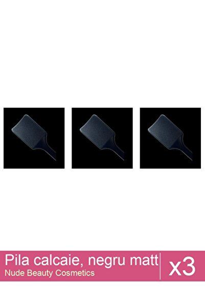 Makeup Set 3x Pila calcaie, negru matt