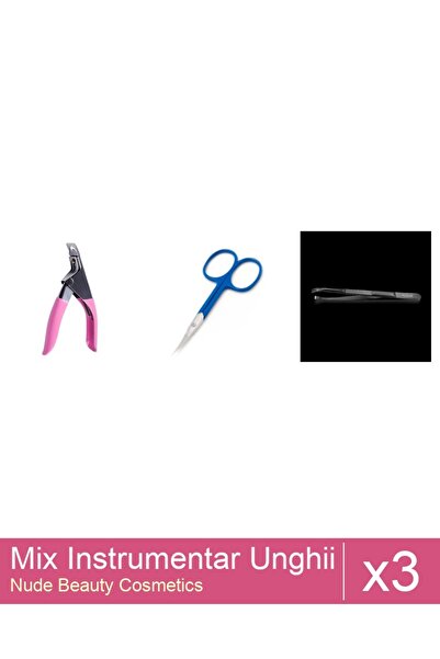 Makeup Set Mix 3 produse Forfecute: Penseta profesionala neagra subtire - One...