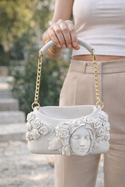 TIGEA Accessories ΓΥΝΑΙΚΕΙΑ ΤΣΑΝΤΑ ΣΚΑΝΔΙΝΑΒΙΚΟΥ ΣΤΥΛ ΜΕ ΘΕΜΑ ΤΡΙΑΝΤΑΦΥΛΛΟ ΚΑ...